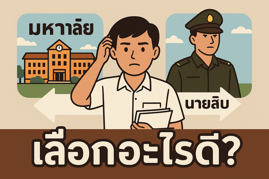 “จุดเปลี่ยนชีวิต ม.6: จะไปมหาลัย หรือเดินทางสายทหาร?”